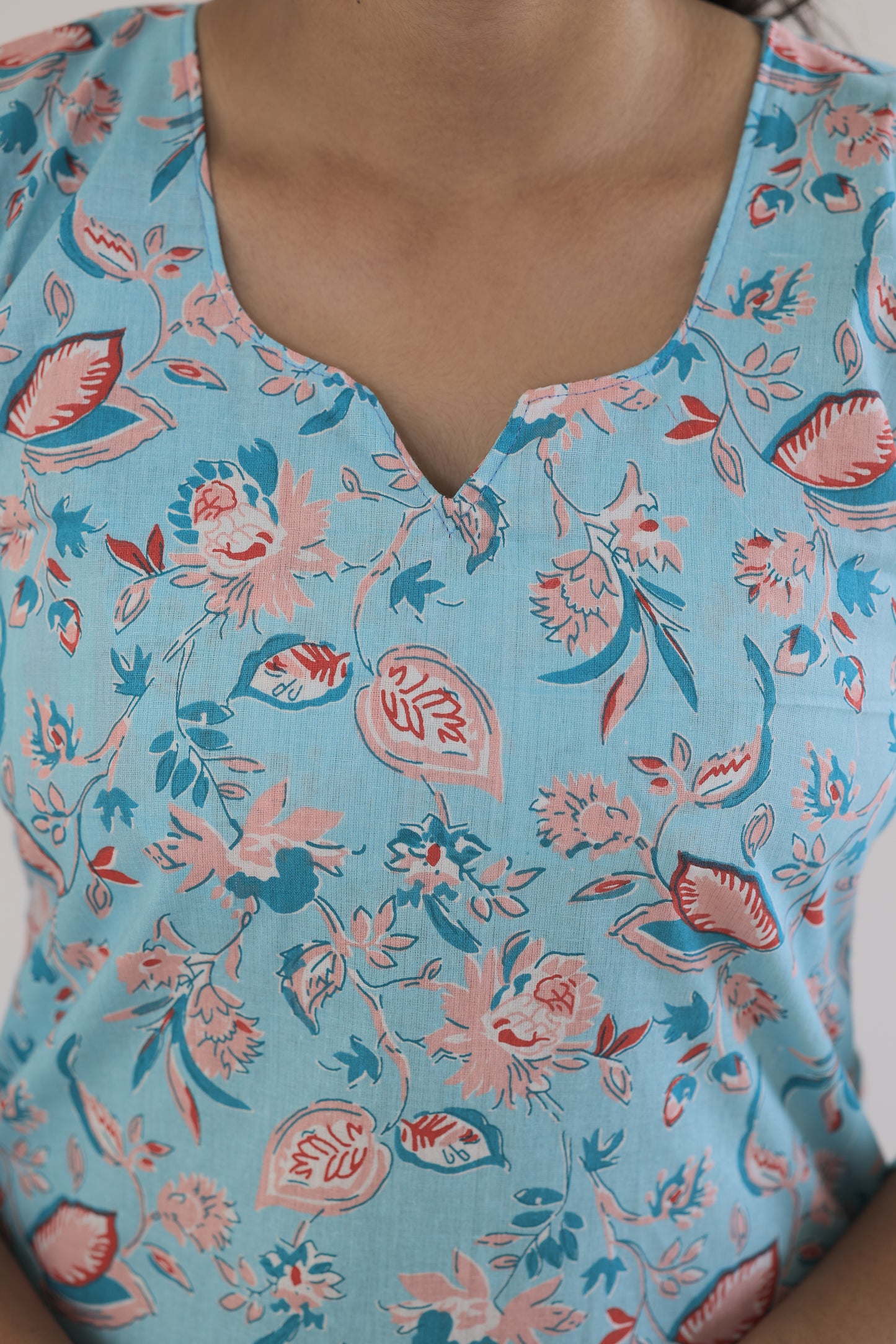 Casual Sky Blue Kurti